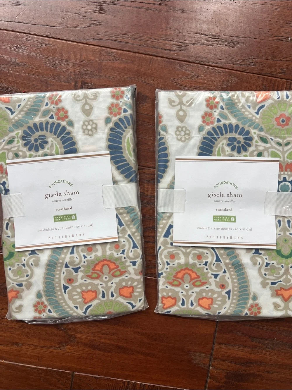 SET OF 2 POTTERY BARN Gisela Standard Sham